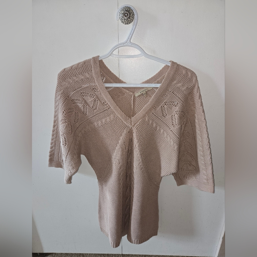 RW&CO. Taupe Knit Sweater
